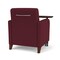 Lesro Siena Lounge Reception Guest Chair W/ Swivel Tablet, 27 in W 29.5 in L 32.5 in H SN1101 - alternate 3